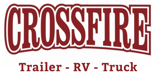 crossfire trailer rv truck logo
